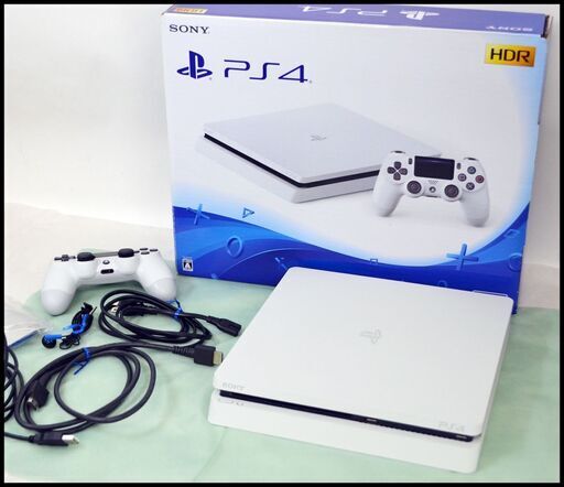 中古 PS4 500GB CUH-2200A B02 グレイシャーホワイト プレイステーション4 プレステ4 中古本体