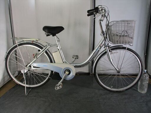 C841★整備済み　中古電動自転車★ブリヂストン　アシスタ【24インチ　シルバー　2.9Ah】