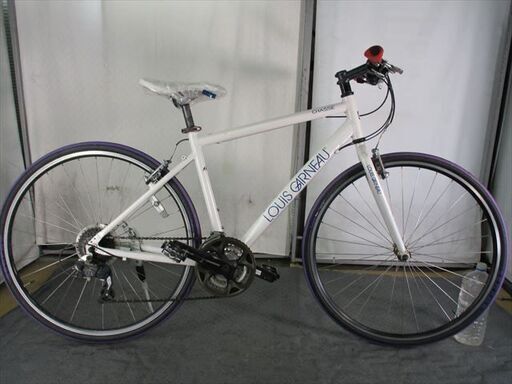 C847　★24800円★整備済み スポーツ中古自転車クロスバイク 【ルイガノ　シャッセ　白　４７cm　】