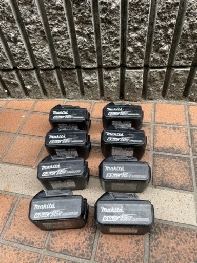 マキタ純正18V 6.0Ah BL1860B 8個セット