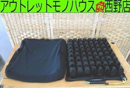 ROHO/ロホ 車いす用 床ずれ予防クッション ロホクッション 38×38 ミドル ヤブレあり カバー付き 介護 福祉 札幌 西野店