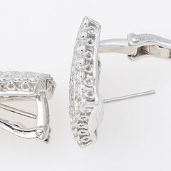 K18WG ダイヤモンド ピアス(イヤリング兼用) 品番p21-494