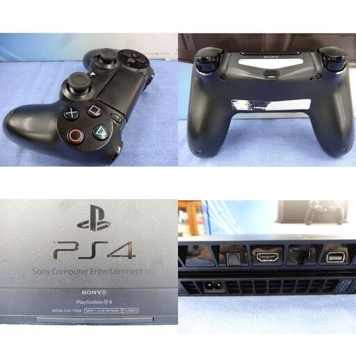 PS4 CUH-1100A 500GB ジェットブラック 本体 コントローラー 動作確認