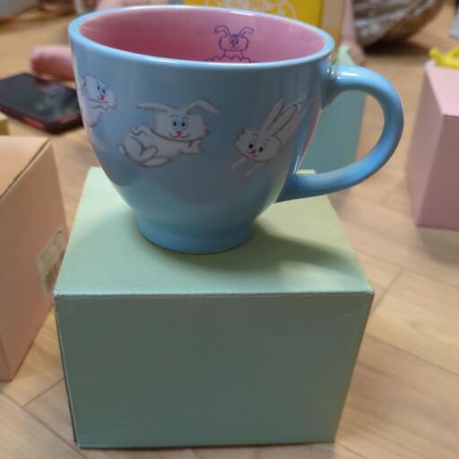 THUNDER Bunnyのマグカップ　ブルー