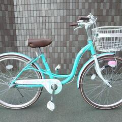 札幌市内配達無料！防犯登録料込み。中古24インチ　女の子用自転車！