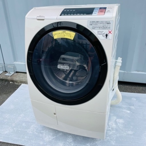 激安⏬【2017年製】HITACHI ドラム式洗濯機　配達取り付け