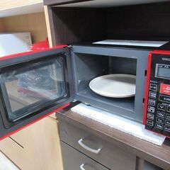 01■ヤマゼン■オーブン レンジ MOR-Y165　レッド　山善