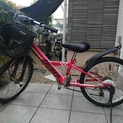 中古品　変速機(6段階)付き自転車　20インチ　男の子用　