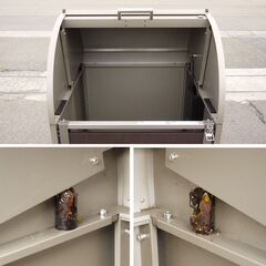 ≪zyt1008ジ≫ LIXIL/リクシル ゴミ収納庫 ダストックRS型 W800 容量500L 幅80 ゴミステ ーション/ストッカー/屋外ゴミ箱 現状品 50610-11+