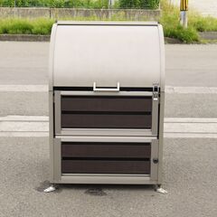 ≪zyt1008ジ≫ LIXIL/リクシル ゴミ収納庫 ダストックRS型 W800 容量500L 幅80 ゴミステ ーション/ストッカー/屋外ゴミ箱 現状品 50610-11+