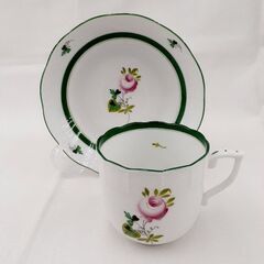 ★ジモティー割引有★ Herend ウィーンの薔薇 コーヒーカップ&ソーサー 1客 未使用品 