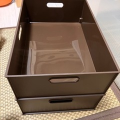ニトリの収納ボックス茶色(2個)