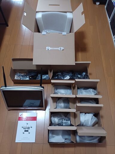 ANRAN 防犯カメラ 8台 モニター付き 監視カメラ ワイヤレス WiFi 130万画素 HD遠隔 動体検知 屋外 2TB内蔵