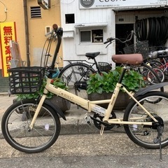 💯💯　折りたたみ自転車　２０インチ　マルイシ　ライト　付き　6変...