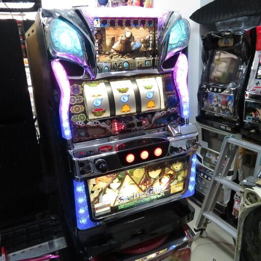 パチスロ実機 シュタインズゲート コイン不用機 ドアキー・設定キー付き スロット機 |江別市のリサイクルショップドロップ