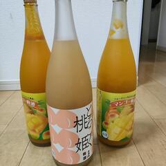 【受け渡し者決定】とろこく桃姫、マンゴー梅酒　3本セット