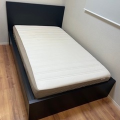 【解体済み】IKEA 収納付き セミダブル ベッド 120 x ...