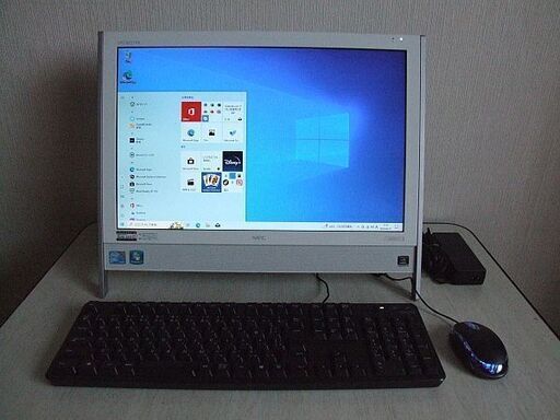 19型ワイド 液晶（1440×900ドット）　NEC VALUESTAR N VN550/V 　一体型パソコン（難あり）　 (a297)