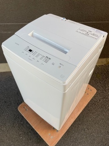 受付終了　大幅値下げ❗️【大特価／超美品】2022年製　アイリスオーヤマ　洗濯機　6kg  新品同様　IAW-T604E