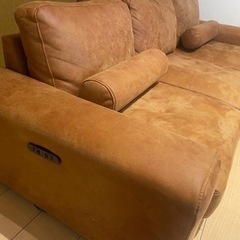 レザーファブリック　カウチソファ