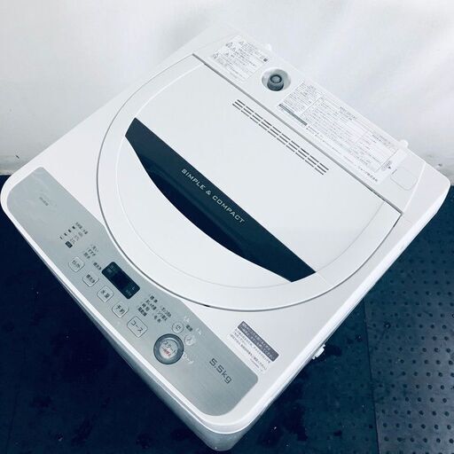 ID:sd25092 シャープ SHARP 洗濯機 一人暮らし 2018年製 全自動洗濯機 ...