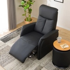 [ニトリ]電動チェア[革][ブラック]