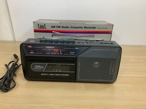 ★【未使用】タクト　AM/FM ラジカセカセット