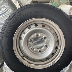タイヤ　195/70R15×5J 106/104 LT ブリヂストン バリ溝 トヨタ カムロード 純正スチール