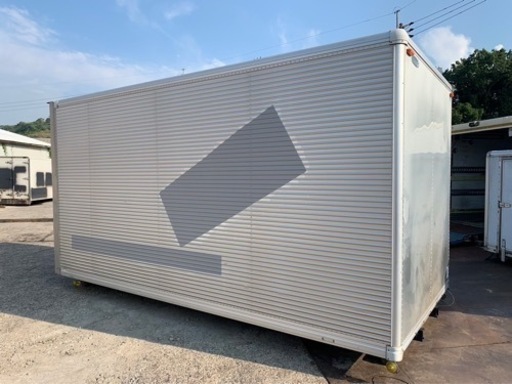 No.895 アルミバン 3t 車 アルミ 箱 バイク 倉庫 トラック コンテナ 米