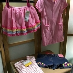 未使用　キッズ　子供服　女児服　ピンク系　100サイズ
