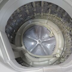 38【愛知店舗】シャープ　全自動洗濯機　4.5kg  キーワード　ホワイト　ES-G4E6-KW  2019年 一人暮らし