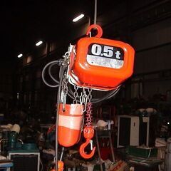 値下げしました／必見！／電動チェンブロック＋トロリ（箱入り）セット 