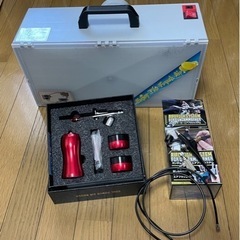 【値下げ中】充電式エアブラシ＋塗装ブースセット おまけ付き