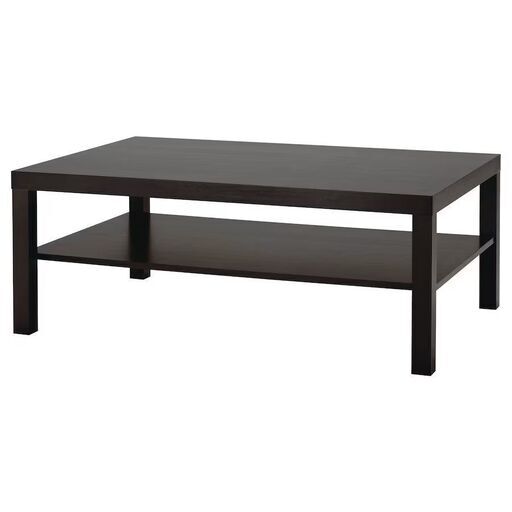 新品未開封　IKEA　LACK ラック　コーヒーテーブル, ブラックブラウン, 118x78 cm