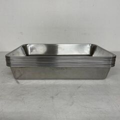 クローバー 18-8ステンレス 角バット 8枚取 10枚セット