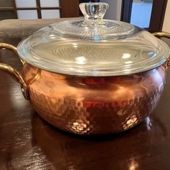 純銅製　小鍋