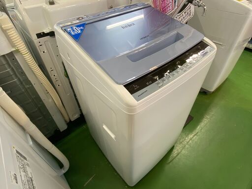 【愛品館八千代店】保証充実HITACHI2019年製7.0㎏全自動洗濯機BW-V70C