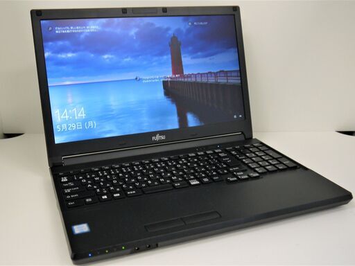 【お渡し済み】富士通 Win10 15.6型ノートPC 第6世代i3 + SSD  + メモリ8GB【メンテナンス済み】