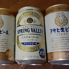 アサヒ生ビール　マルエフ他