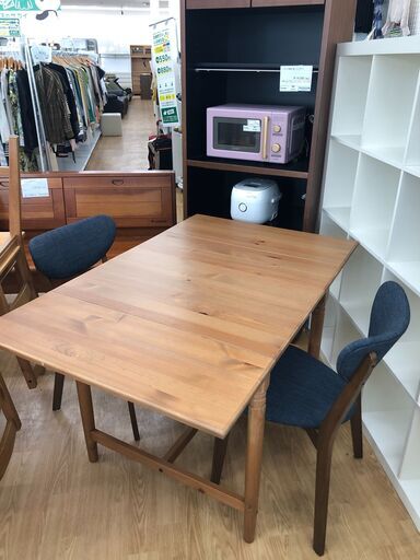 ★ジモティ割あり★ IKEA ダイニングセット  W125×D78×H75 クリーニング済み SJ2529