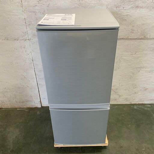 【SHARP】 シャープ ノンフロン冷凍冷蔵庫 冷蔵庫 137L 2ドア 冷蔵91L 冷凍46L SJ-D14C-S 2017年製