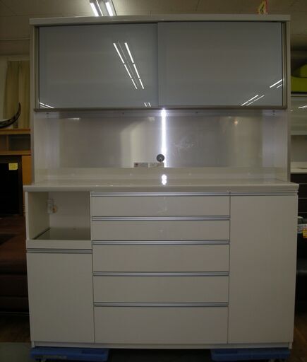 R338 最高級 PAMOUNA キッチンボード、食器棚、幅160cm 美品