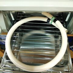 3か月間保証☆配達有り！13500円(税別) リンナイ ガスコンロ 2021年製 水無片面焼き ホース付き