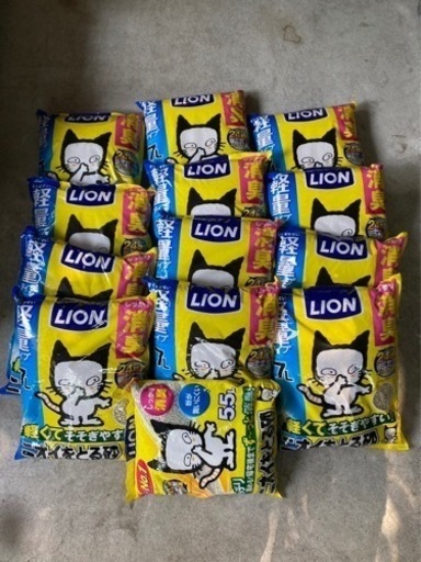 猫トイレ2個、猫砂