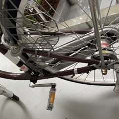 2021年9月購入】自転車 26インチ 3段階ギア ブラウン