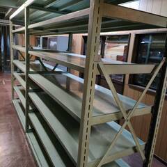 【早い者勝ち】引取限定　中古　ボルトレス　2連結スチールラック　6段（中量棚）　《現状渡し》　現金支払 