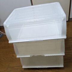 3段収納box,1段収納box ×3 (1つ欠けあり)