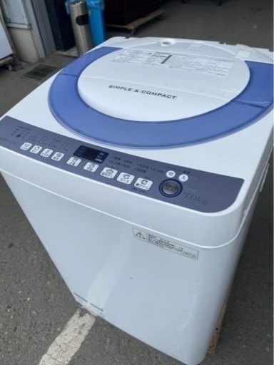配送無料可能　ES-T708-A(ブルー) 全自動洗濯機 洗濯7kg