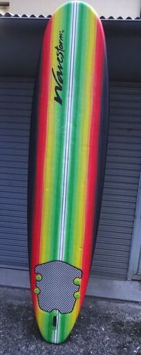 ■244cm x 58cm ロングボード サーフボード WAVESTORM 8ft 8フィート SURFBOARD フィン ウェーブストーム 波乗り ボード 波海 海水浴 サーフィン マリンスポーツ
