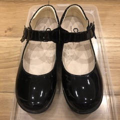 靴　フォーマルシューズ　女児用　ブラック　20.5cm